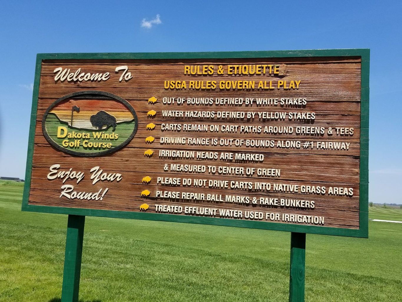 Dakota Winds Golf Course, north dakota golf