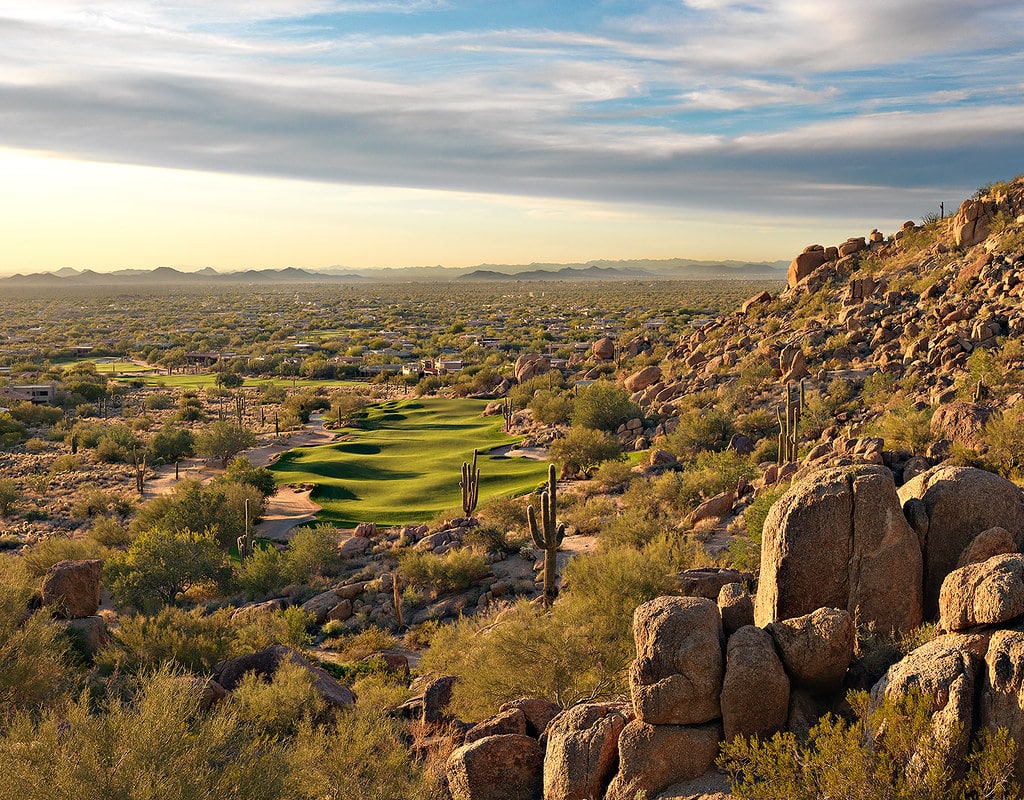Desert Highlands Golf Club opening hole
